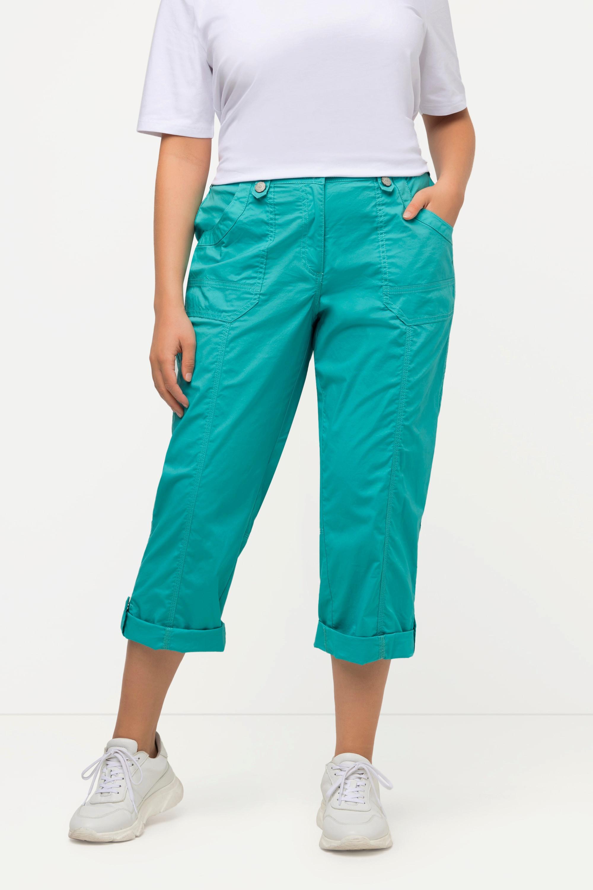 Ulla Popken  Pantalon cargo 7/8 avec attaches, taille confortable 