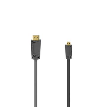 HAMA Kabel HDMI High Speed ​​Typ A-D 4K 18 Gbit/s 1,5 m Schwarz