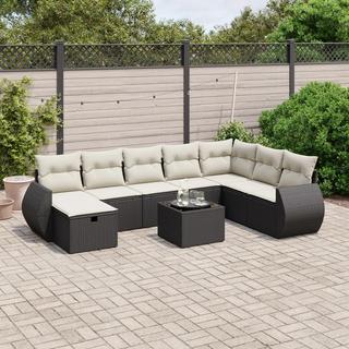 VidaXL set divano da giardino Polirattan  