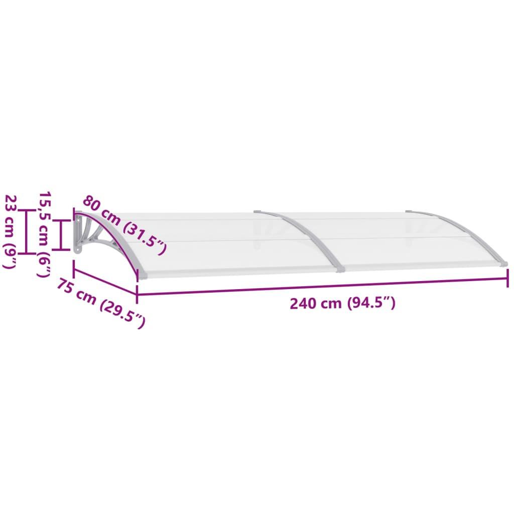 VidaXL Vordach polycarbonat  