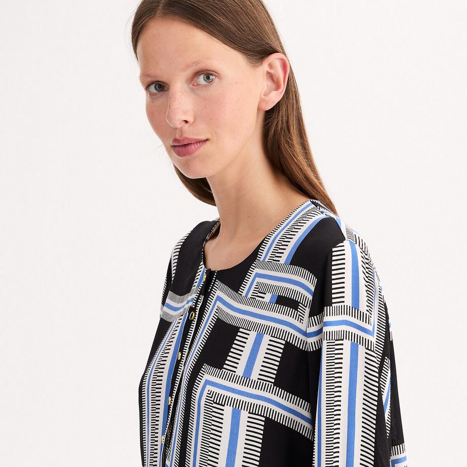 La Redoute Collections Ausgestelltes Kleid mit Grafikprint  