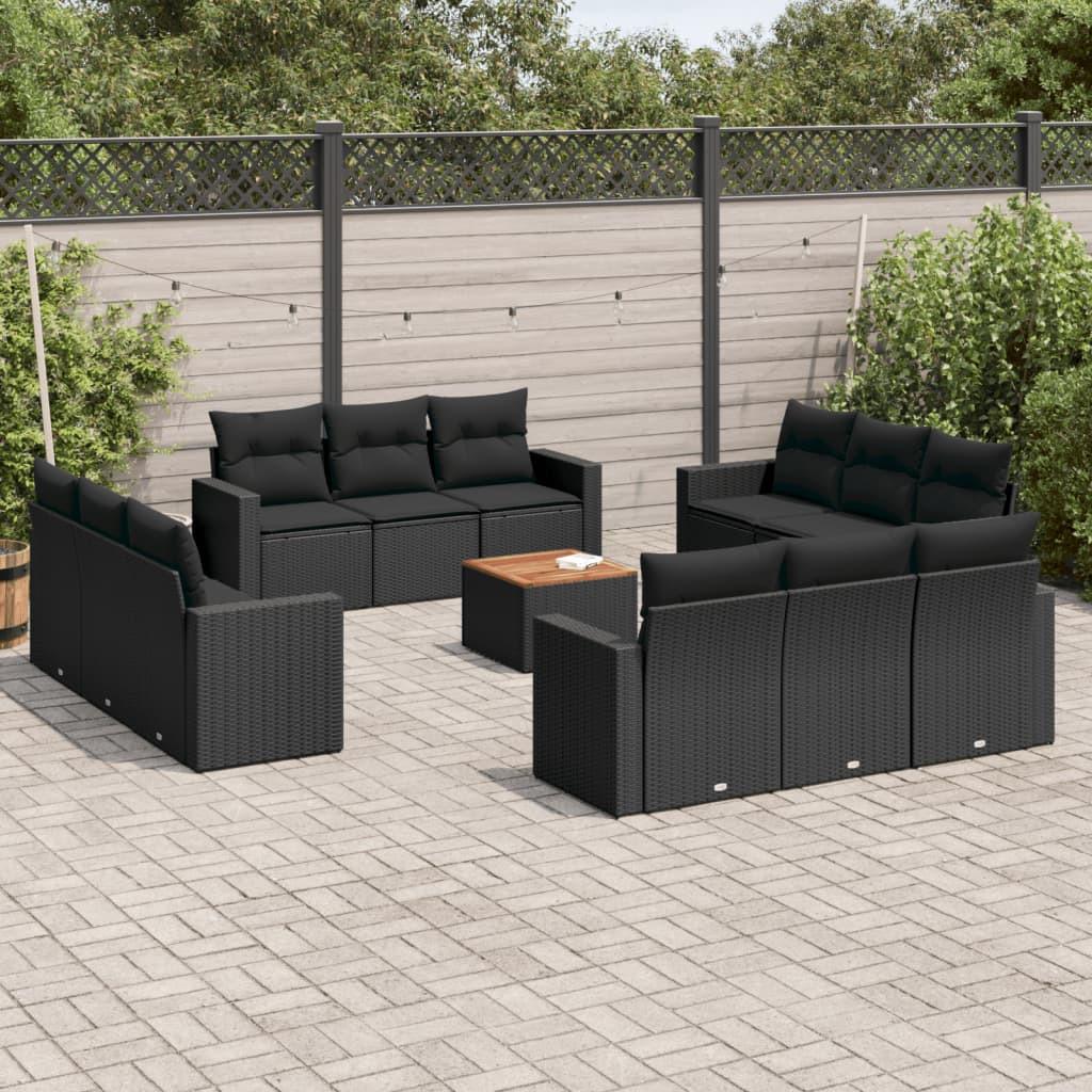 VidaXL Ensemble de canapés de jardin rotin synthétique  