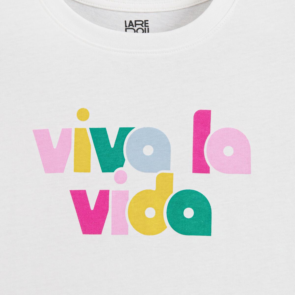 La Redoute Collections  T-Shirt mit kurzen Ärmeln und Schriftzug 