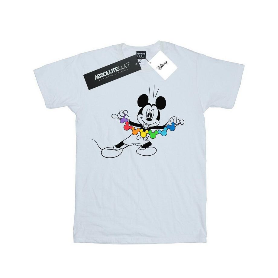 Disney Mickey Mouse Ghirlanda Arcobaleno T-Shirt  