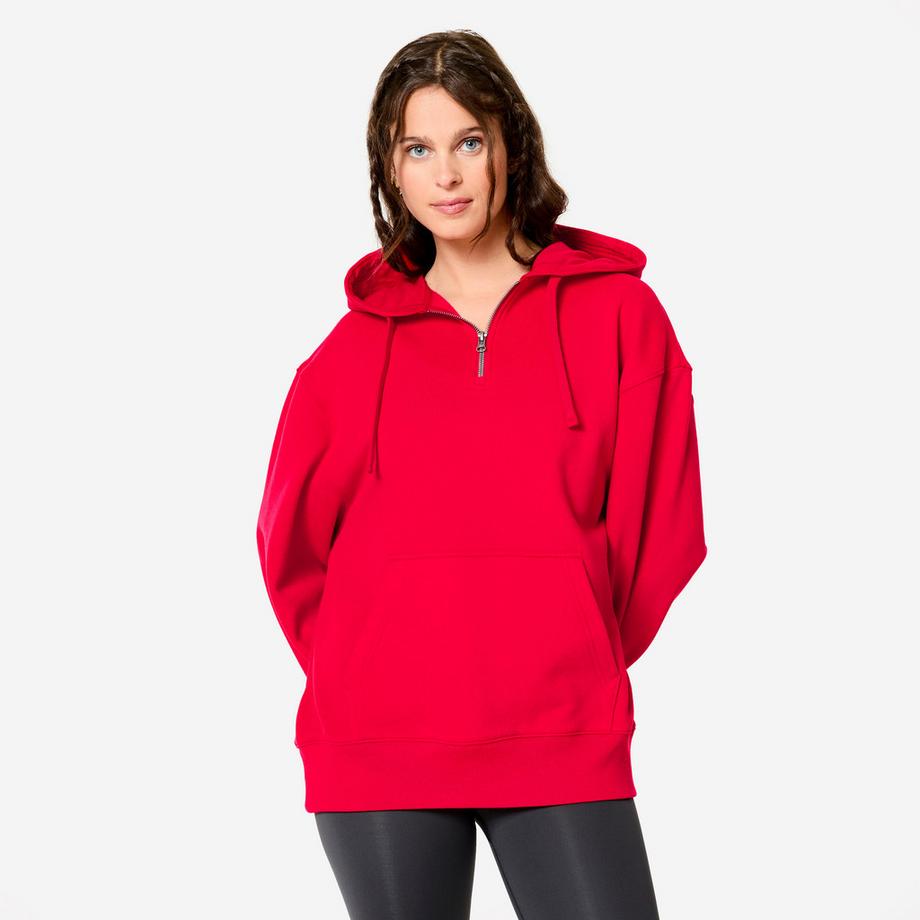 DOMYOS  Felpa con cappuccio donna oversize 