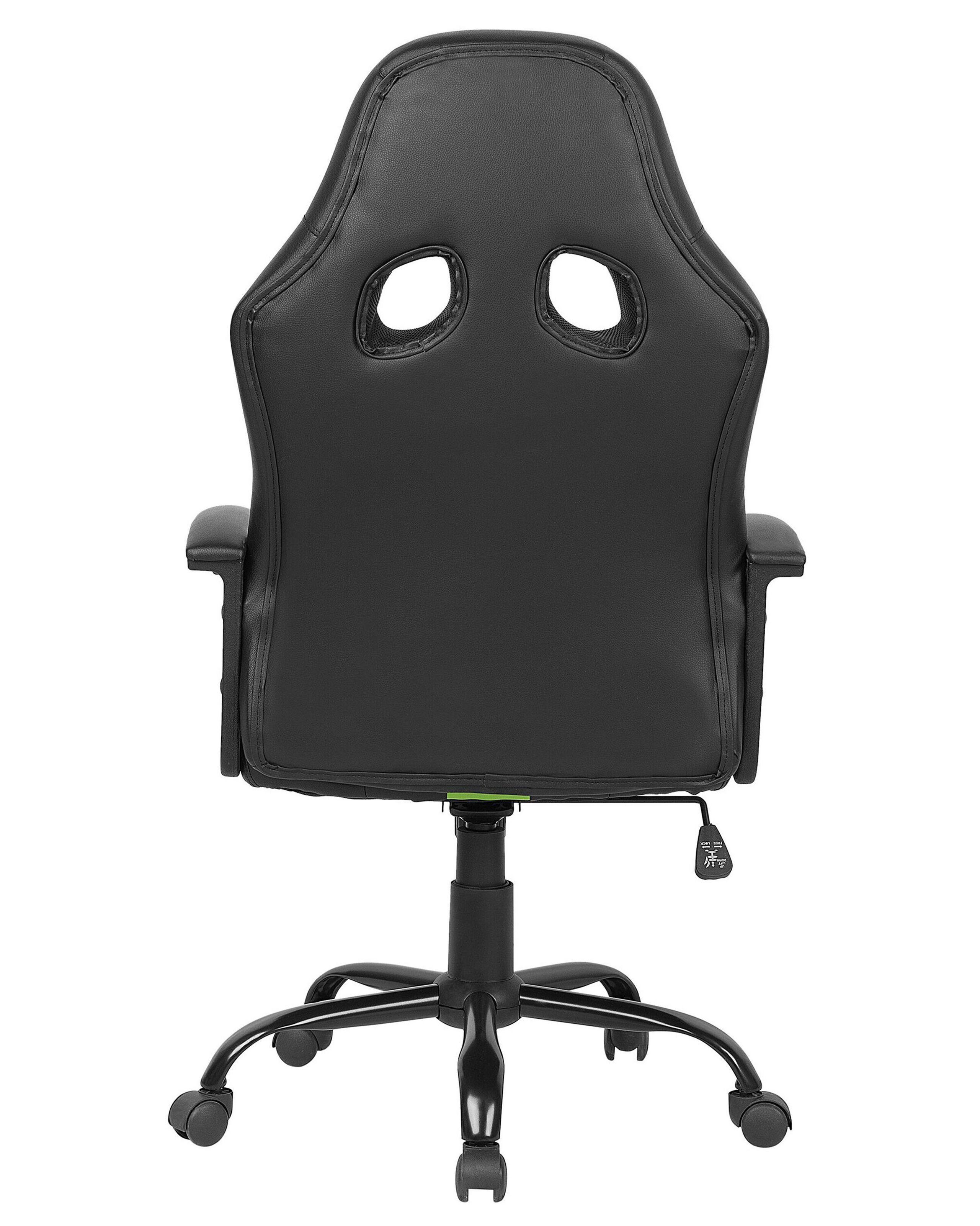 Beliani Chaise de bureau en Cuir PU Rétro SUCCESS  