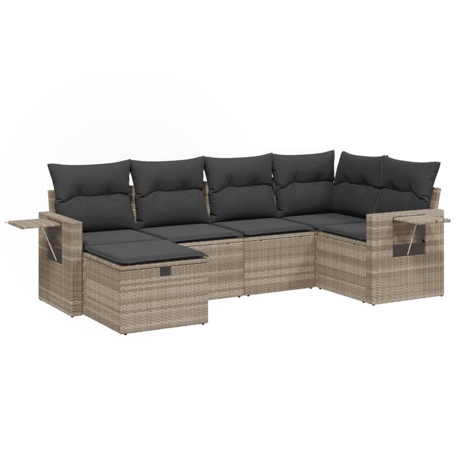 set divano da giardino Polirattan