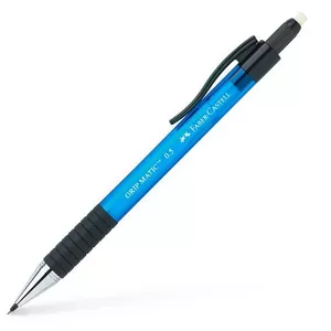 FABER-CASTELL Druckbleistift 1375 HB 137551 blau, mit Radierer 0.5mm