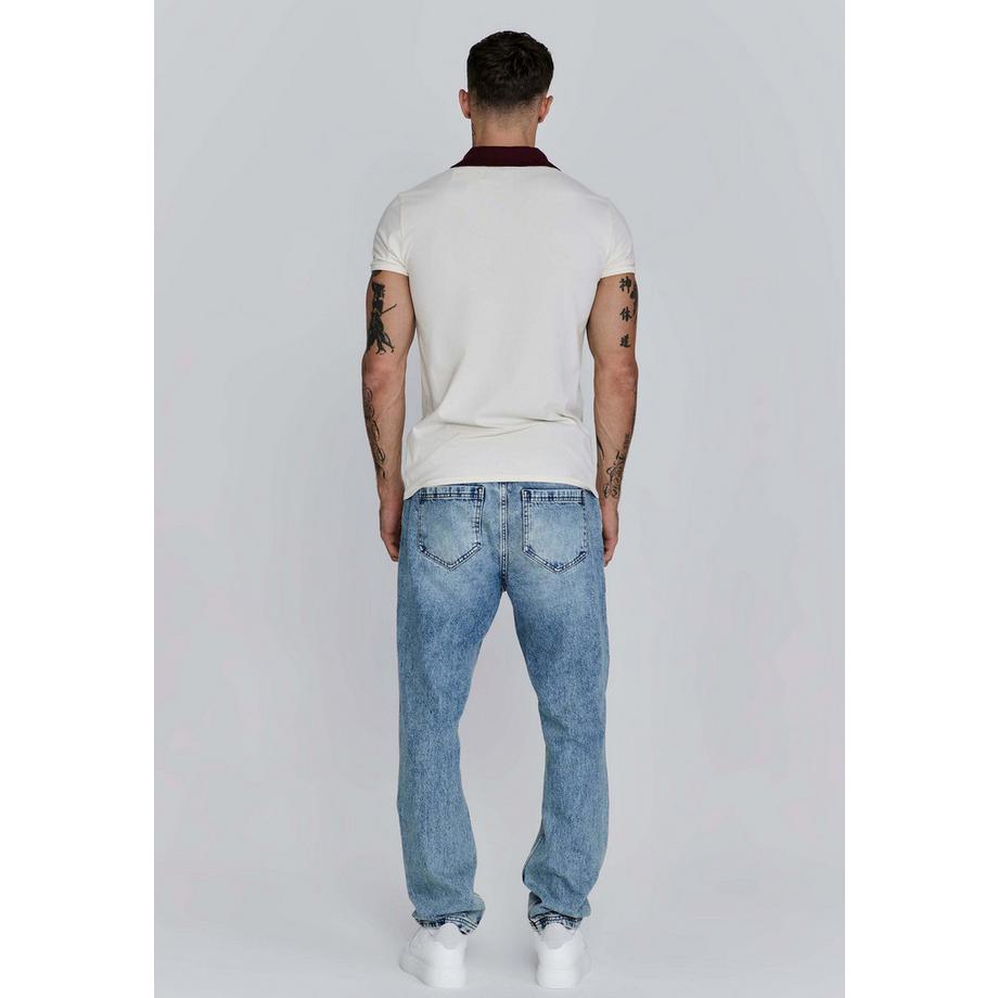 Sik Silk Polo T-Shirt V-Ausschnitt  