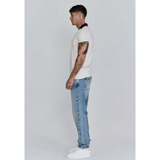 Sik Silk Polo T-Shirt V-Ausschnitt  