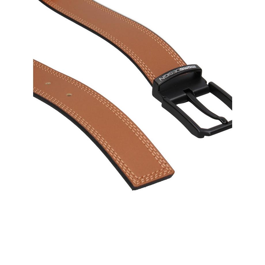Momo Design Ceinture en cuir avec surpiqûres contrastantes  