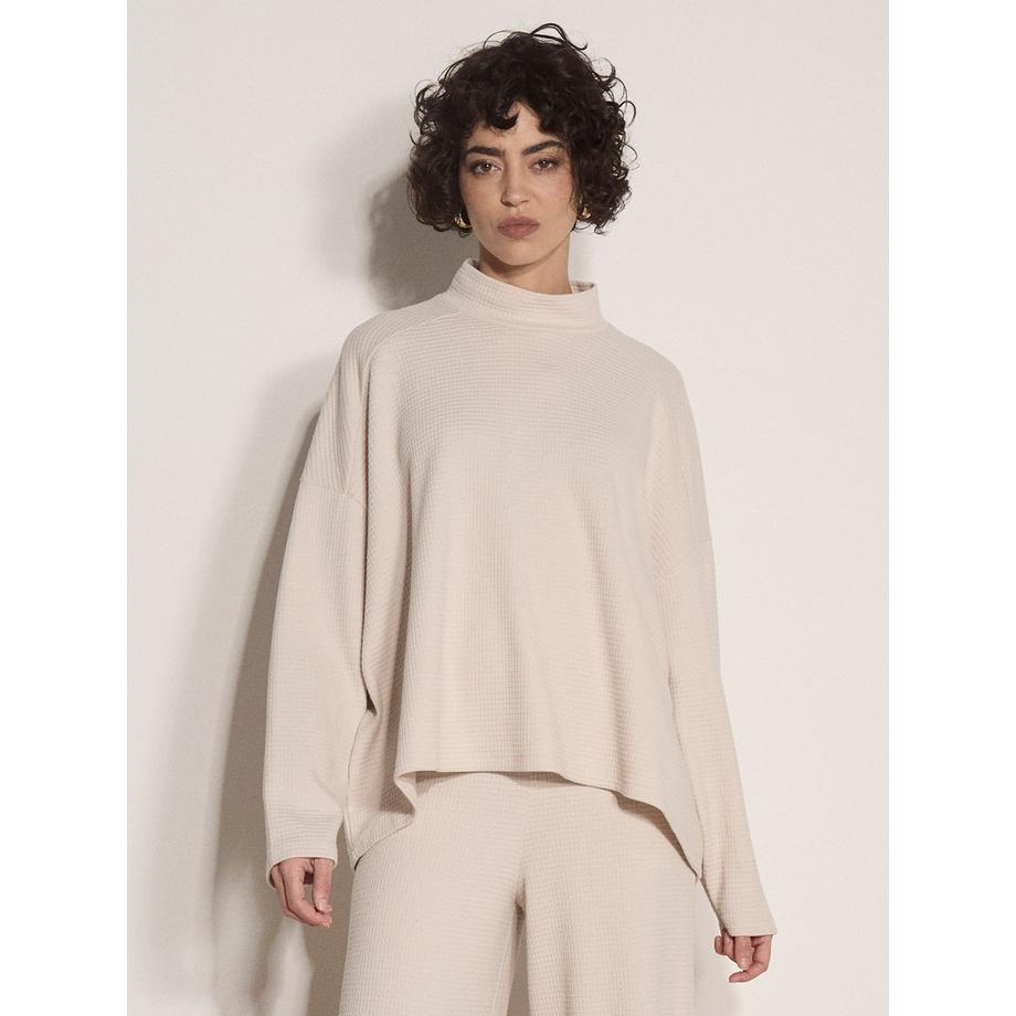 APRICOT Haut oversize en jersey gaufré  