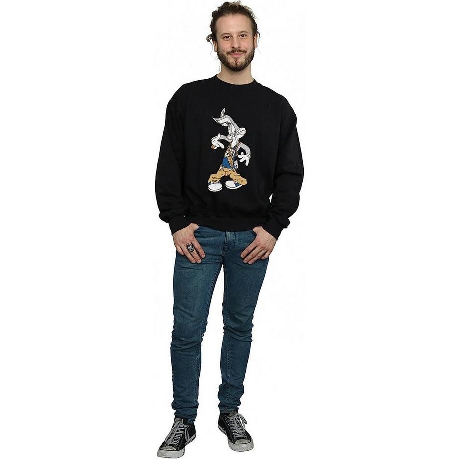 LOONEY TUNES Bugs Bunny Rapper Grafik Sweatshirt  
