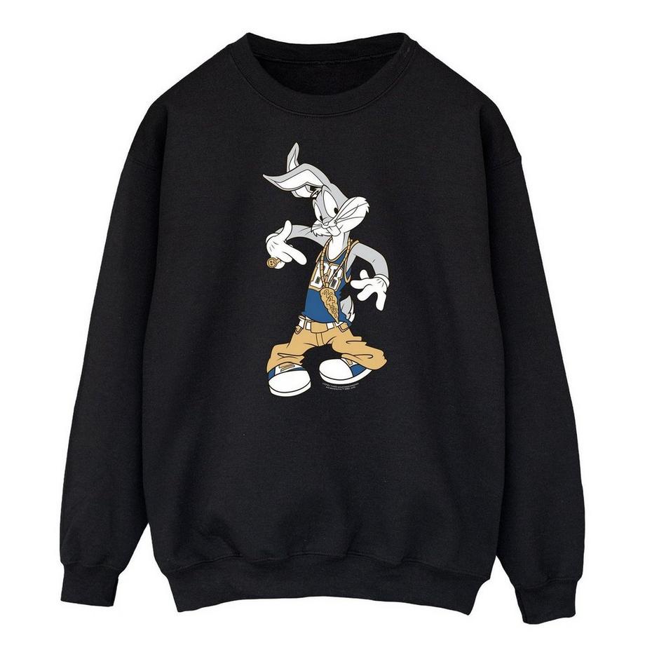 LOONEY TUNES Bugs Bunny Rapper Grafik Sweatshirt  
