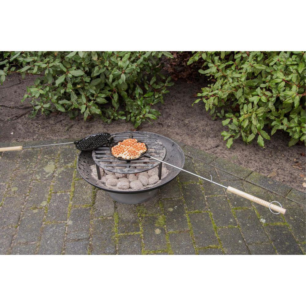 Esschert Design Moule à gaufres en fonte pour barbecue  