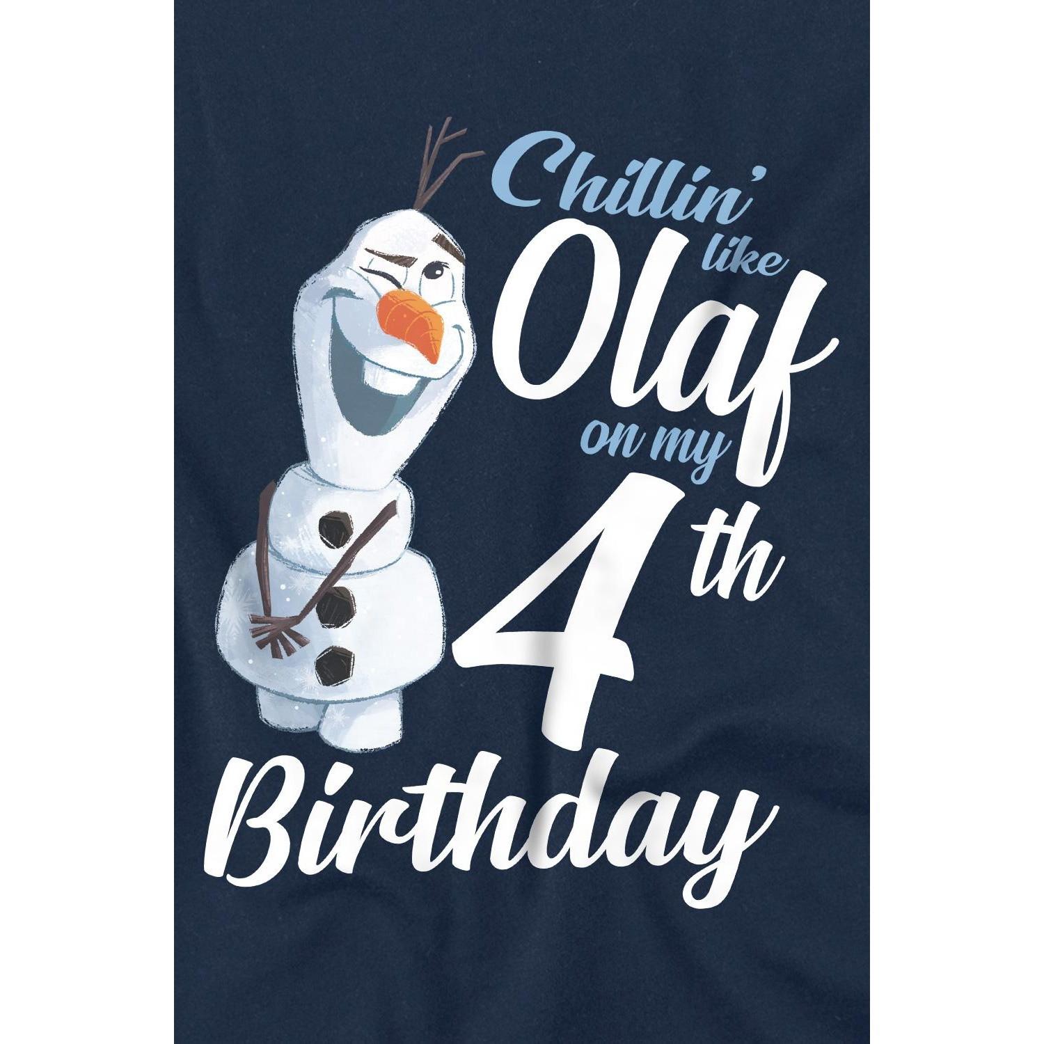 FROZEN  Chillin Like Olaf TShirt  4. Geburtstag 