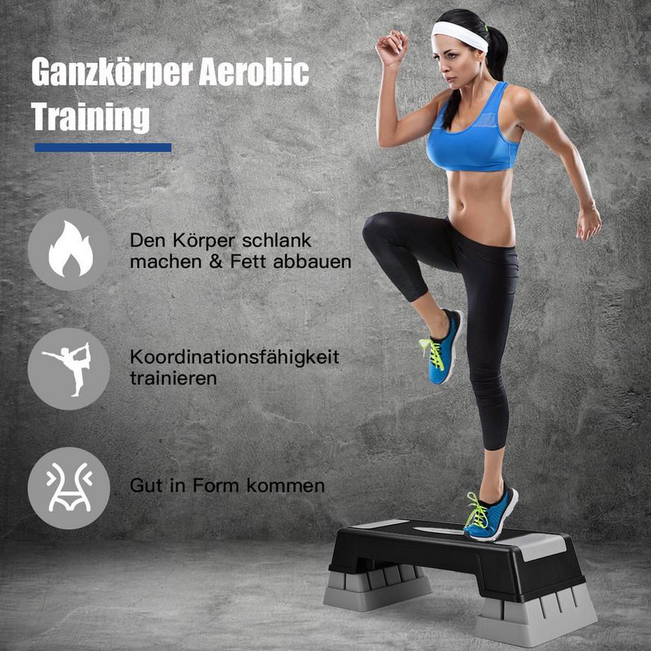 Northix  Stepper aerobico regolabile a 3 livelli 