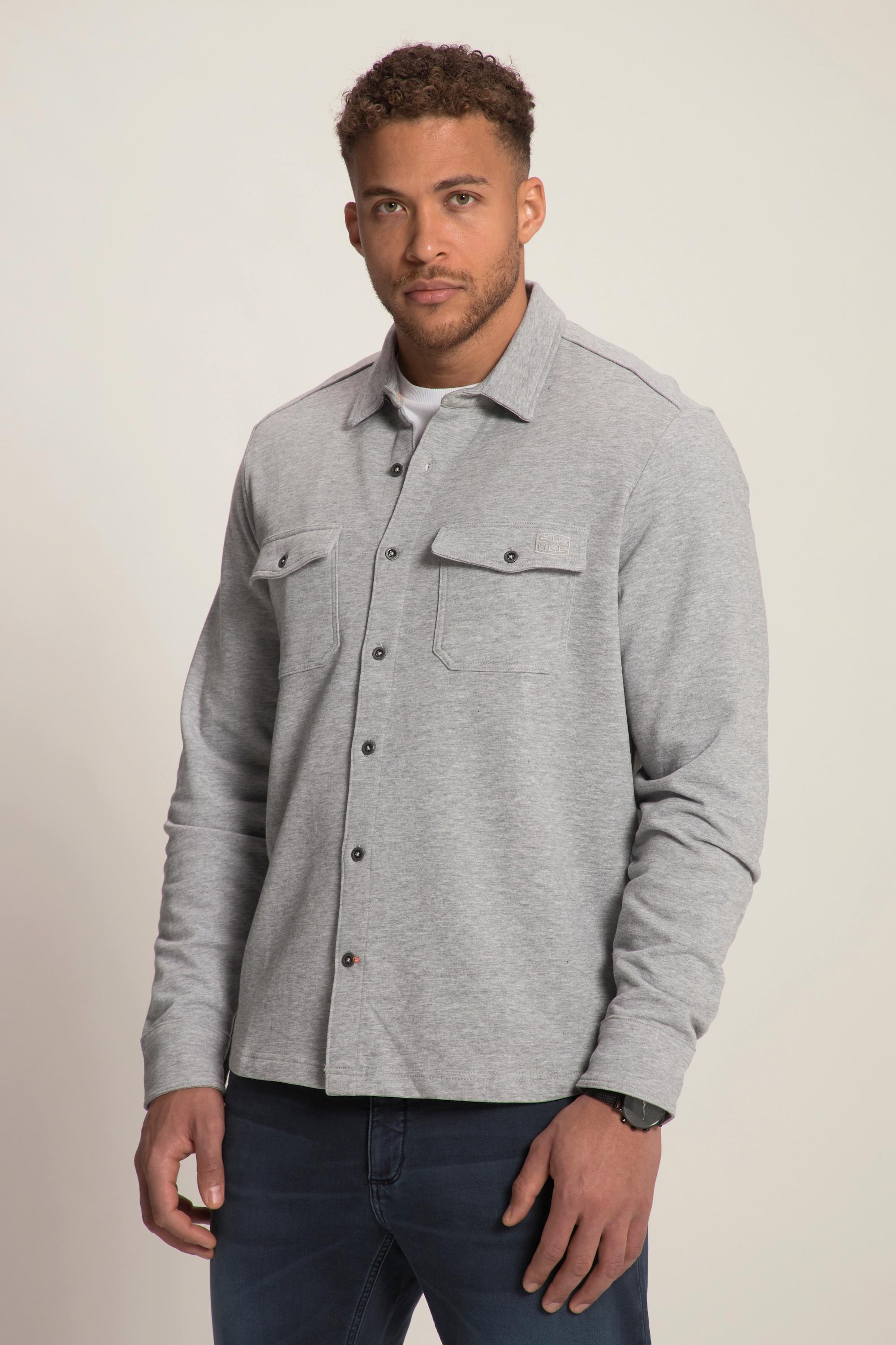 Sthuge  Hemd, Overshirt, Sweat, Langarm, Modern Fit, Kentkragen 