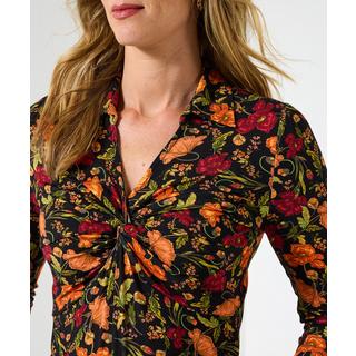 Joe Browns Top in Jersey Stampa Floreale Colletto Twist Frontale  