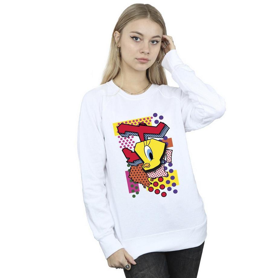 LOONEY TUNES Tweety Bird Grafikdruck Sweatshirt  
