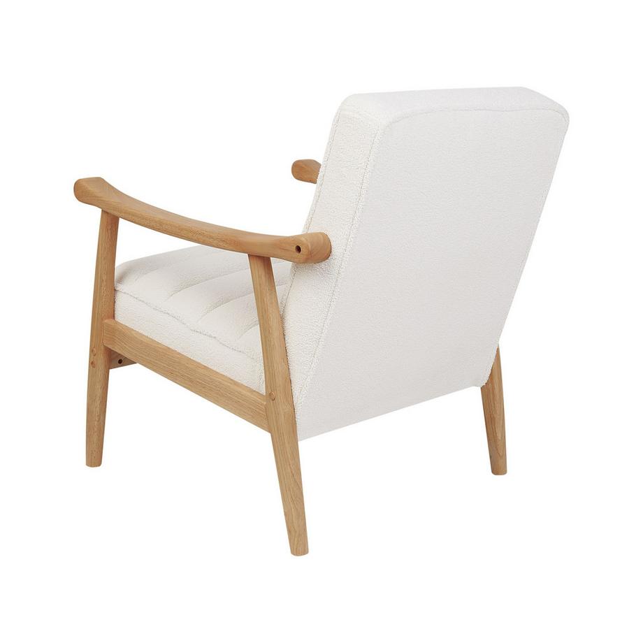 Beliani Fauteuil en Bouclé Rétro LEKNES  