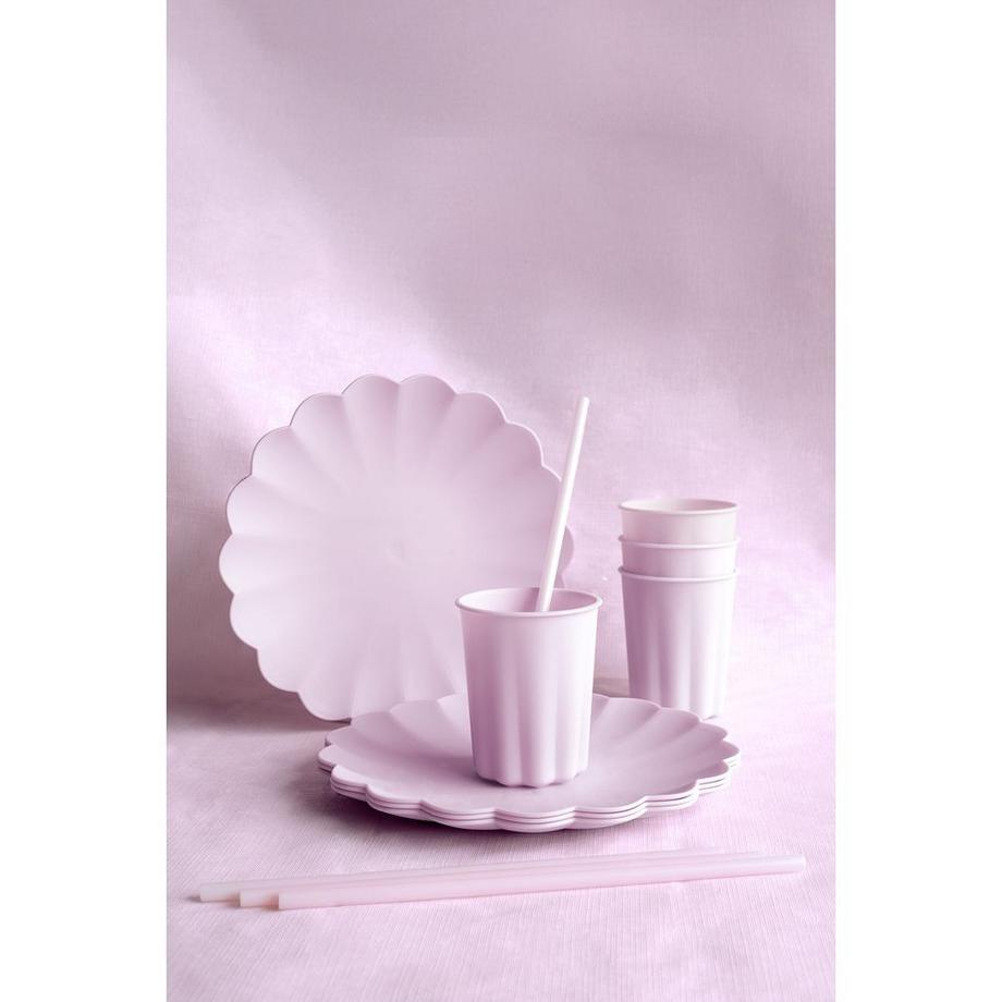 PartyDeco Assiette  Volant 4 pièces  
