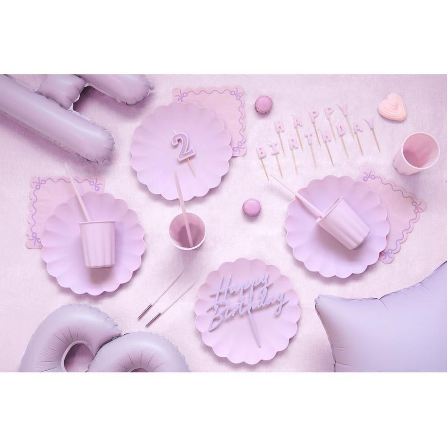 PartyDeco Assiette  Volant 4 pièces  