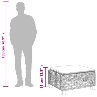 VidaXL  Tabouret de jardin rotin synthétique 