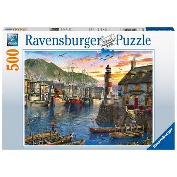 Puzzle Ravensburger Morgens am Hafen  500 Teile