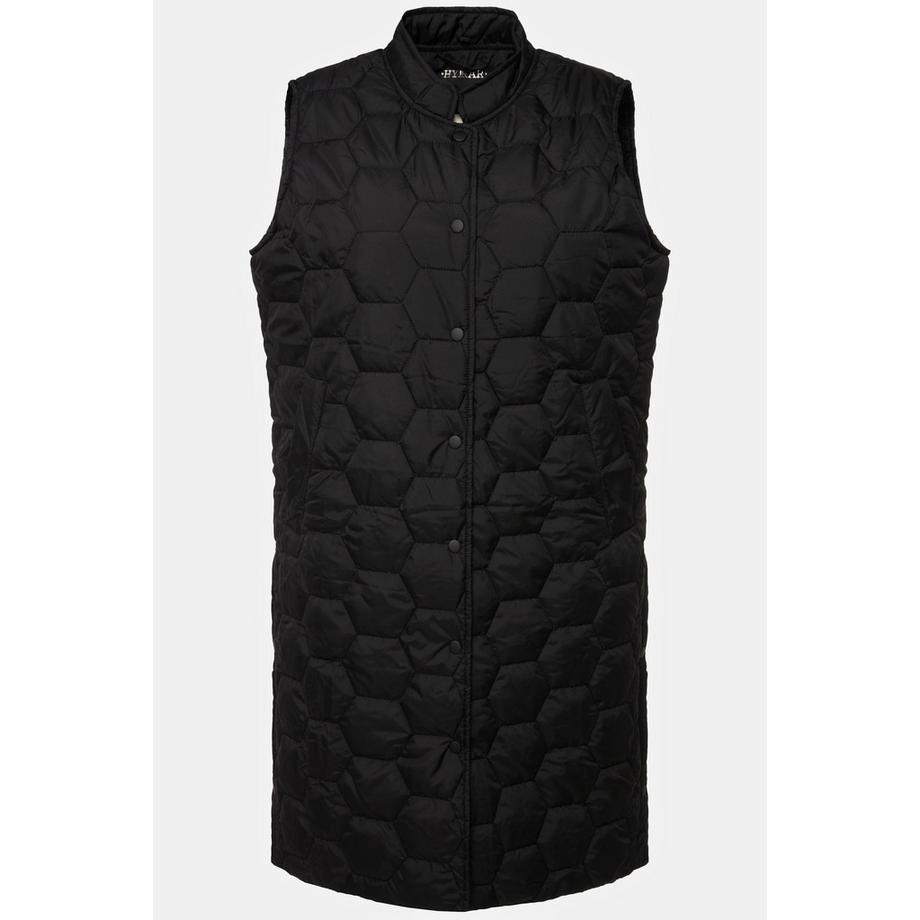 Ulla Popken HYPRAR Gilet Matelassé Boutons-Pression Latéraux  