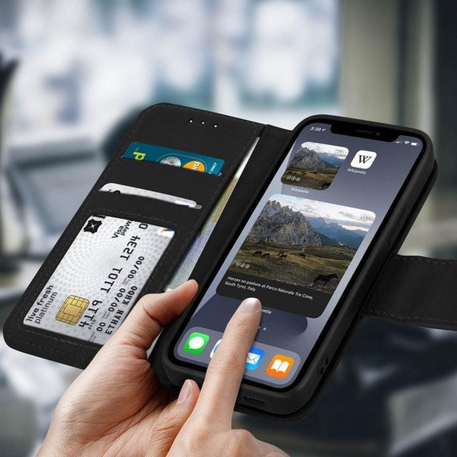 Avizar  Custodia iPhone 12 / 12 Pro in pelle 