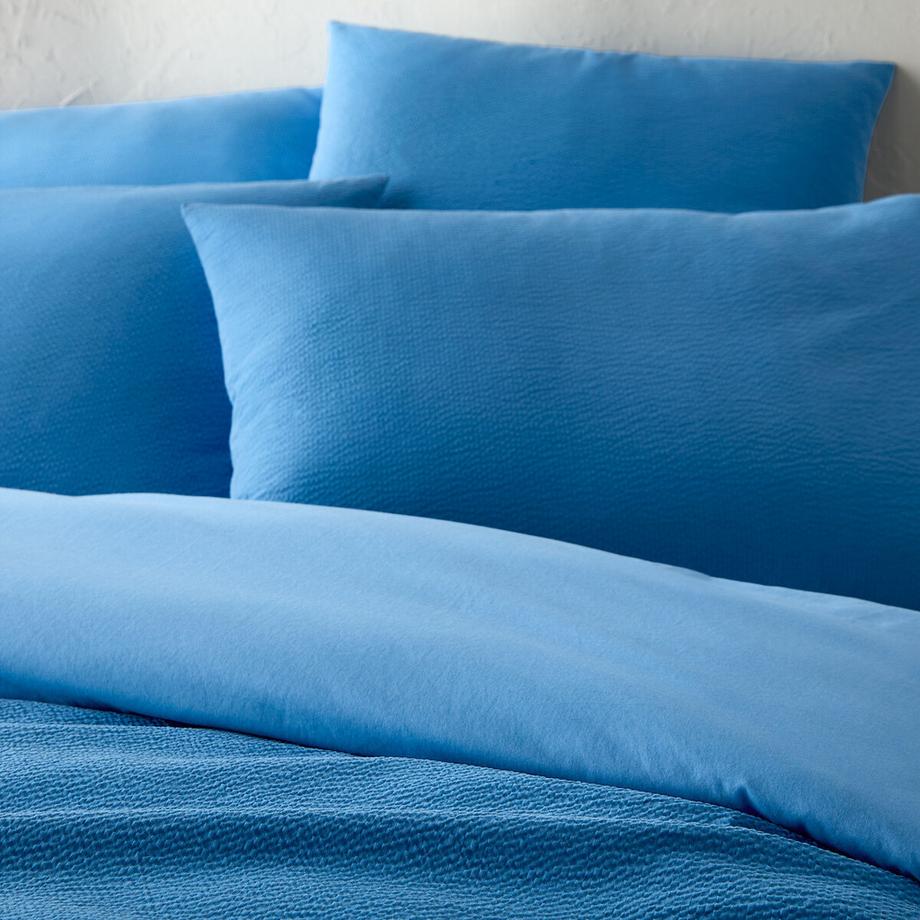 La Redoute Intérieurs Seersucker Baumwolle Gewaschene Baumwolle Duvetbezug  