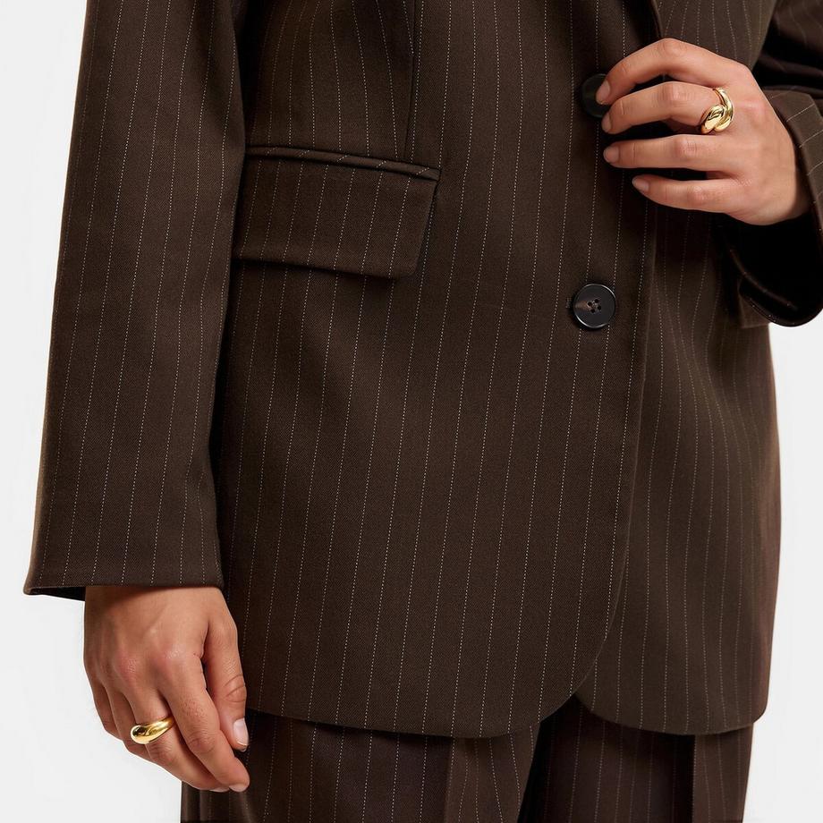 La Redoute Collections Blazer oversize con motivo a righe  