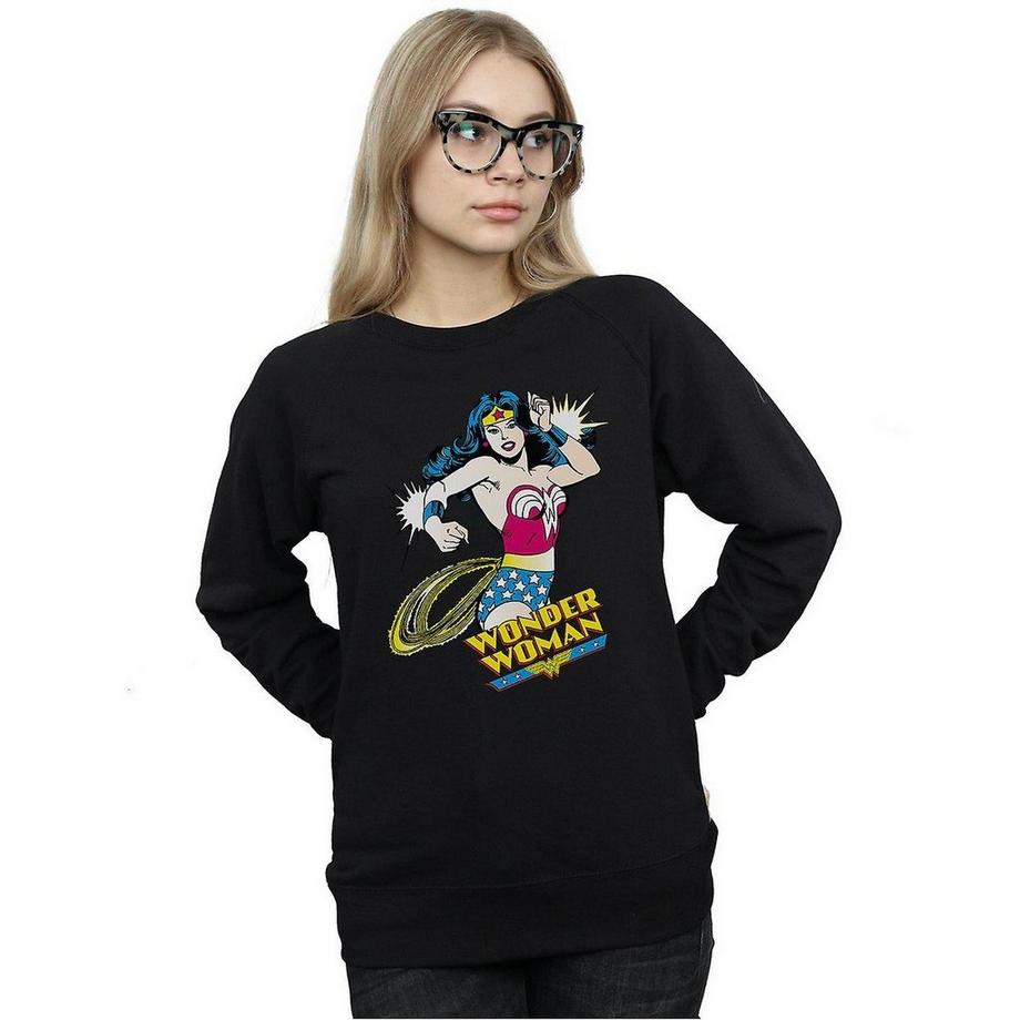 Wonder Woman Wonder Woman Lasso Logo Print Sweatshirt  