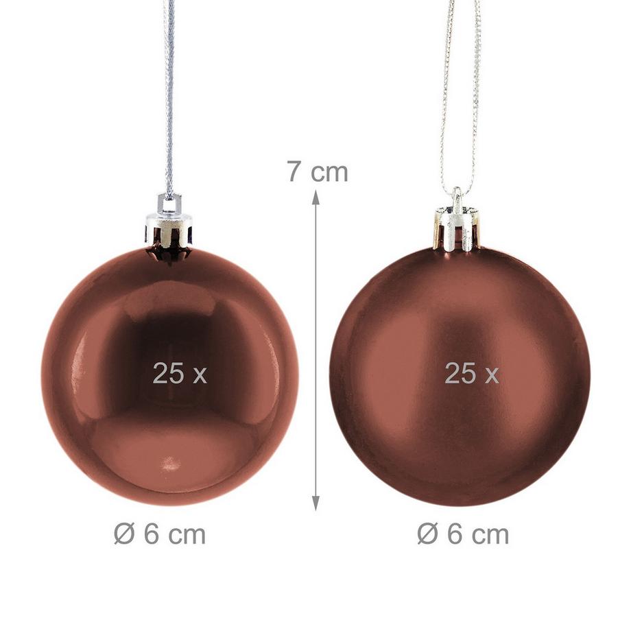 Northix Set di palline per albero di Natale, confezione da 50  