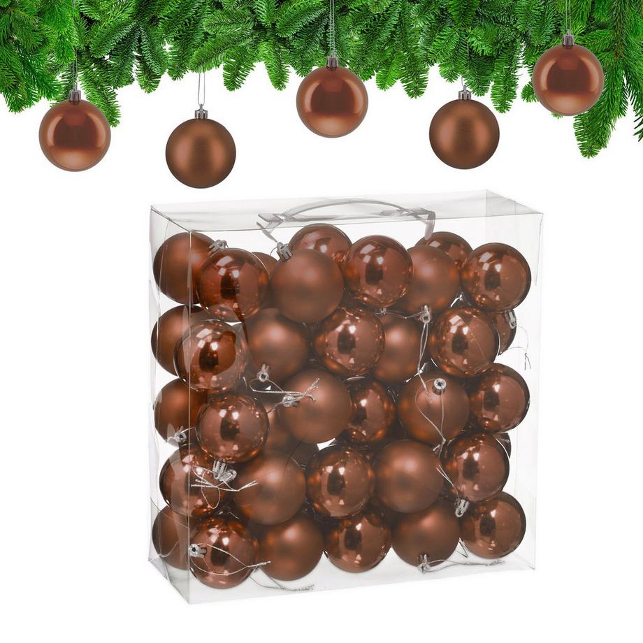 Set di palline per albero di Natale, confezione da 50