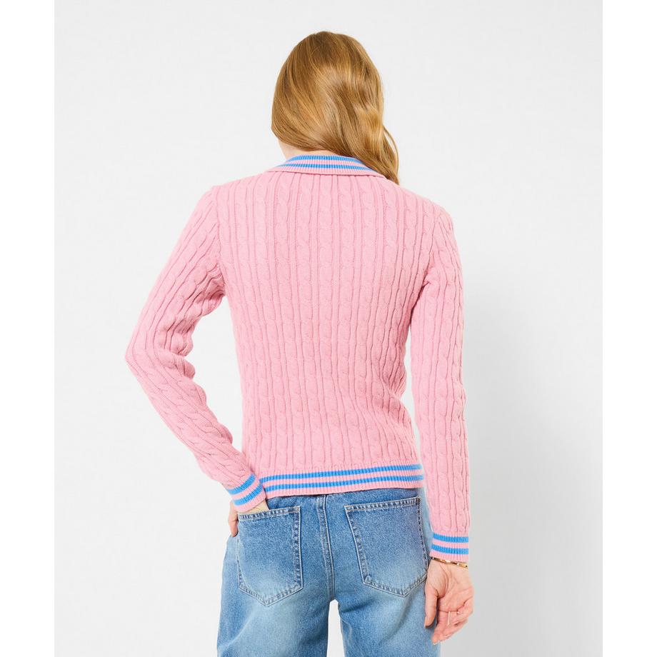 Joe Browns Pullover a trecce con collo polo  
