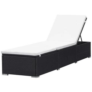 VidaXL Chaise longue rotin synthétique  