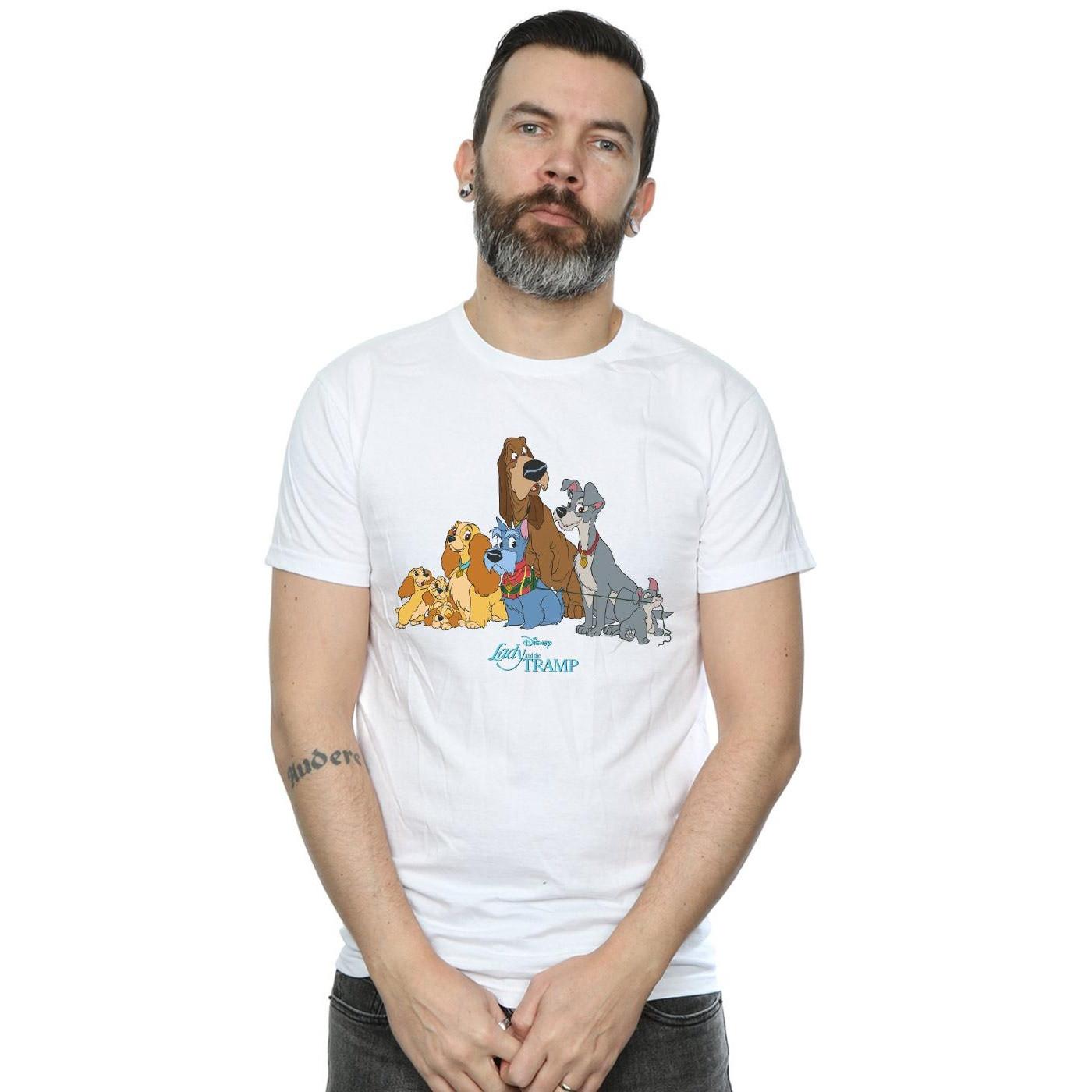 Disney Lady And The Tramp T-Shirt Stampata  