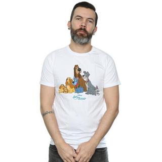 Disney Lady And The Tramp T-Shirt Stampata  