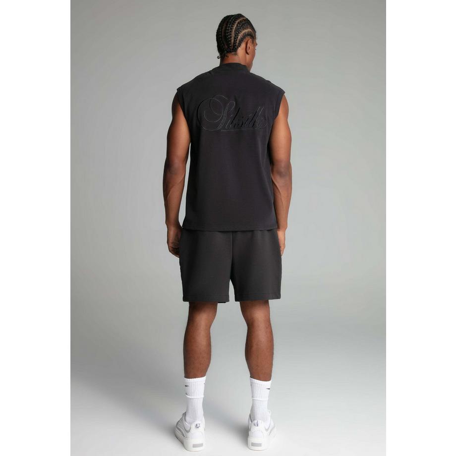 Sik Silk T-Shirt sans manches Washed Black  
