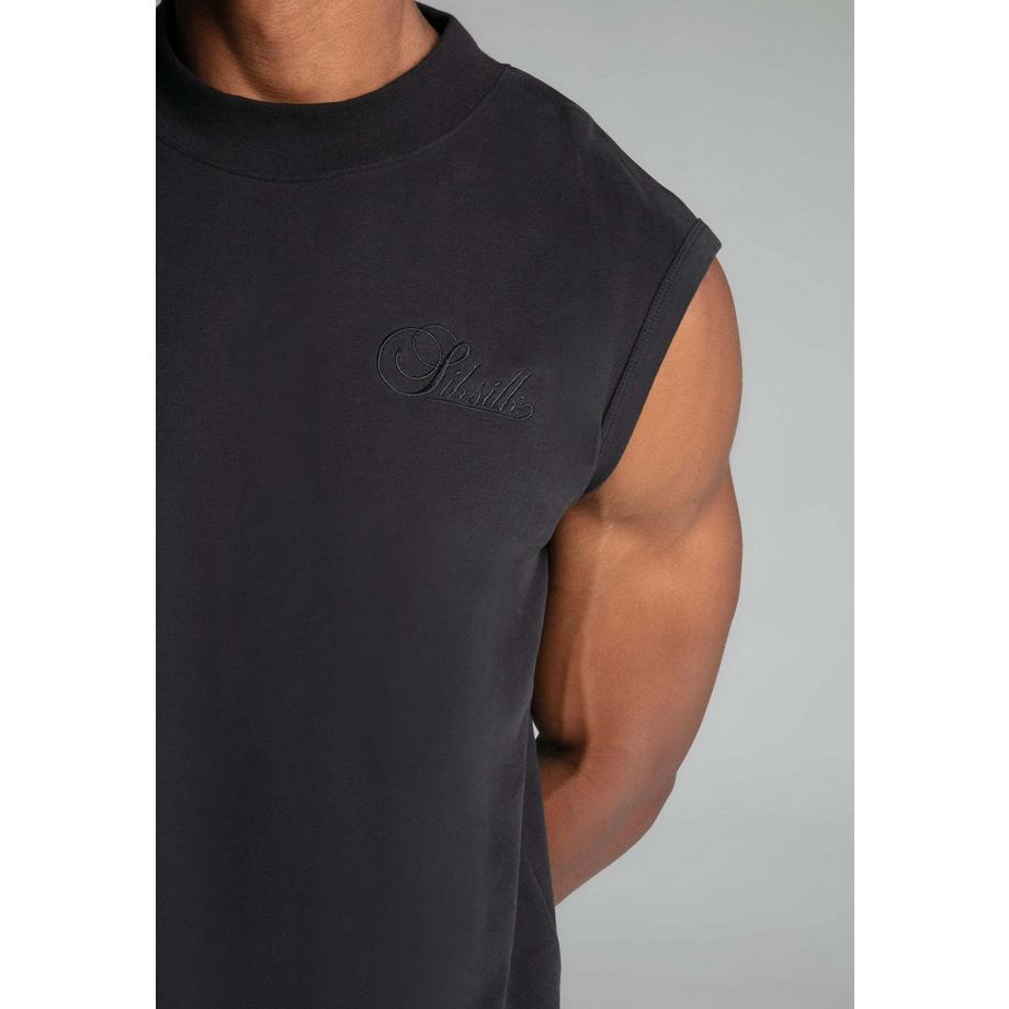 Sik Silk T-Shirt sans manches Washed Black  