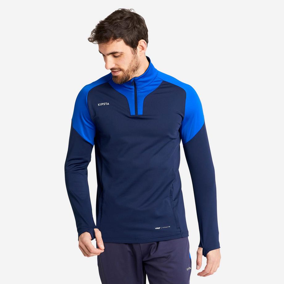 Felpa calcio Viralto con zip poliestere