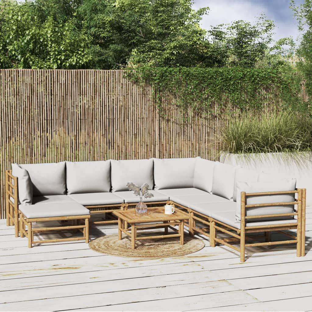 VidaXL Garten lounge set bambus  