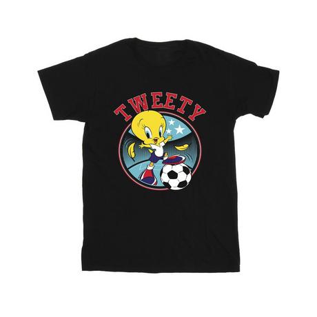 LOONEY TUNES Tweety Calcio T-Shirt Grafica  