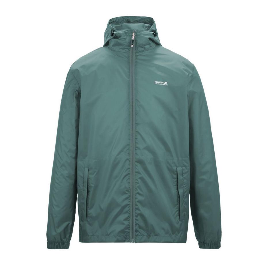 Veste Imperméable Unie À Capuche Pack It