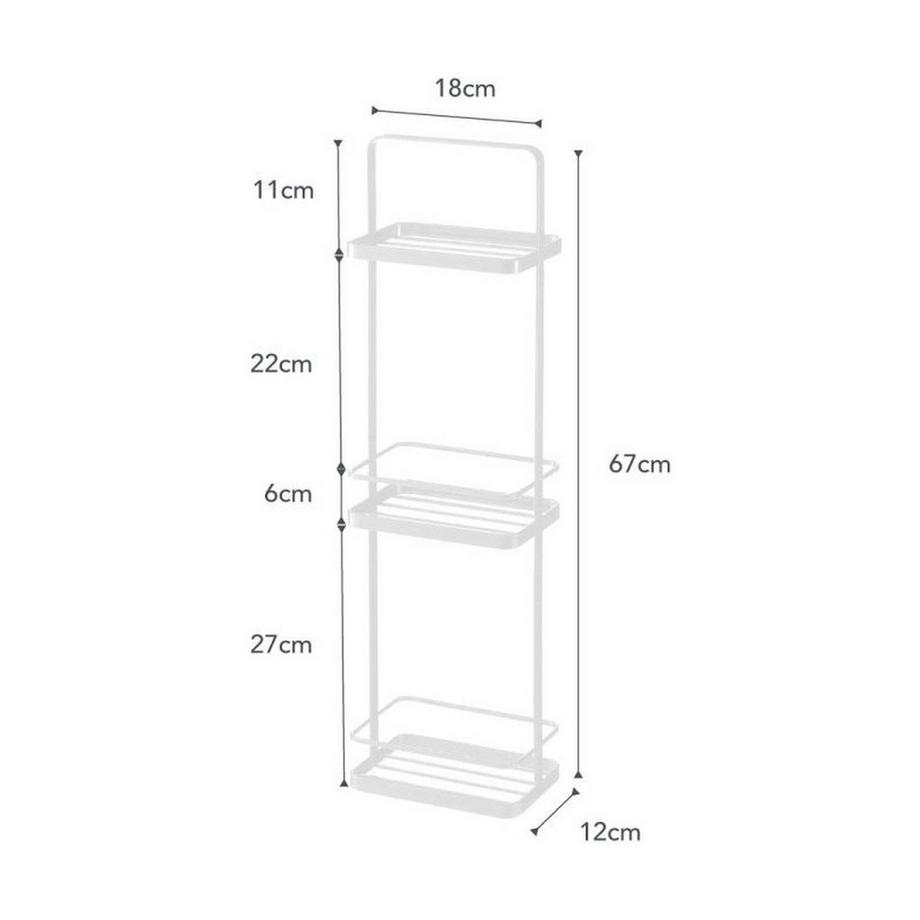 Yamazaki Badezimmerregal mit 3 Ebenen - H67 cm  
