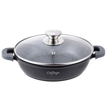 24 cm Sauteuse mit Griffen und Deckel