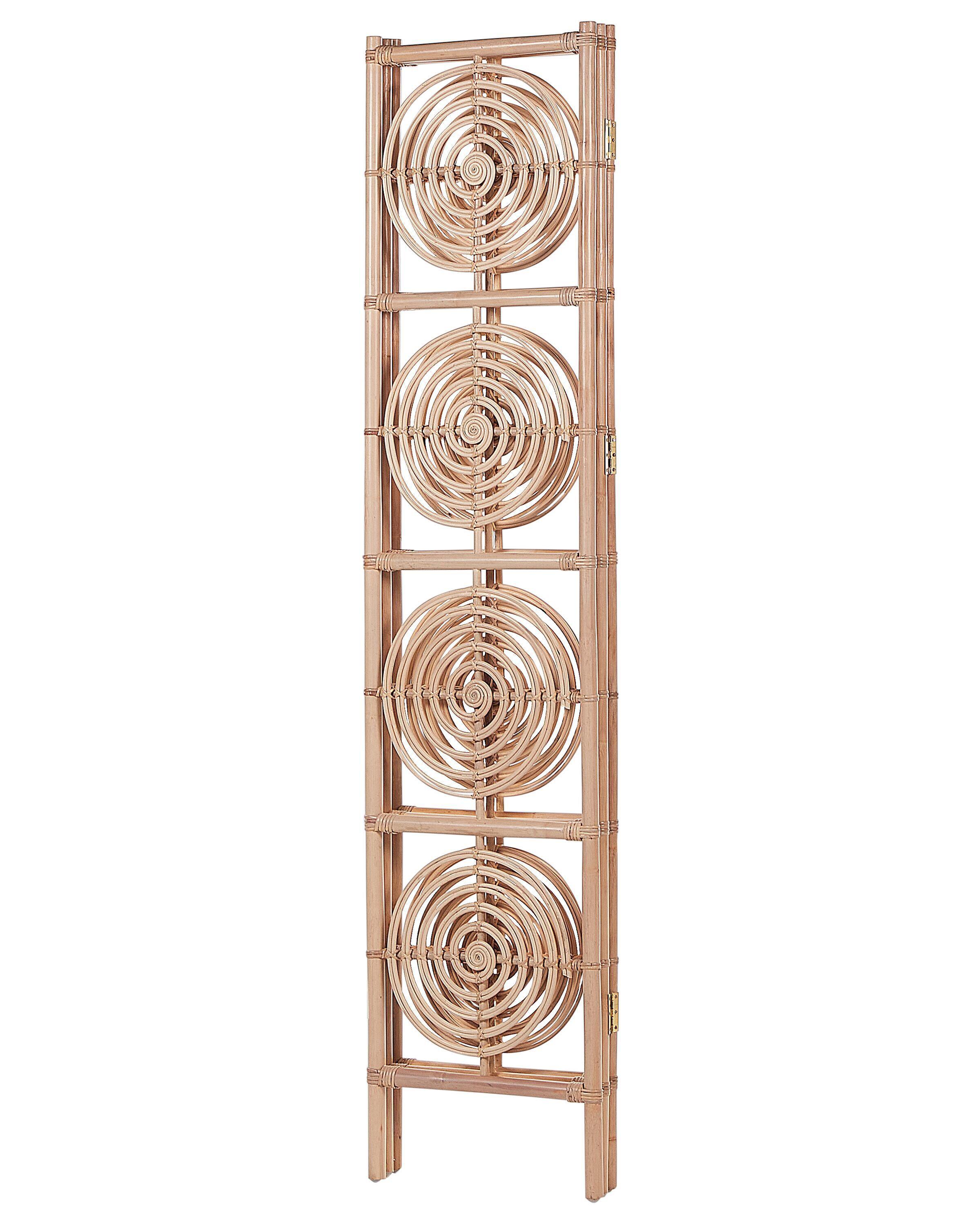 Beliani Divisorio per ambienti a 3 pannelli en Rattan Boho ALTAMURA  