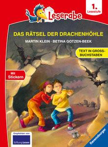 Das Rätsel der Drachenhöhle - Leserabe ab 1. Klasse - Erstlesebuch für Kinder ab 6 Jahren (in Großbuchstaben) Klein, Martin; Gotzen-Beek, Betina (Illustrationen) Couverture rigide 